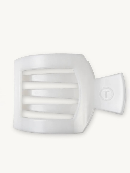Accessories - TELETIES Coconut White Large Flat Hairclip.